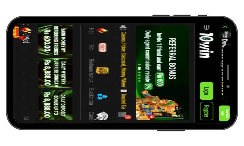 10win game interface