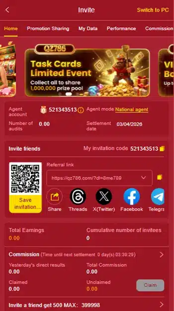 Qz786 Game Referral