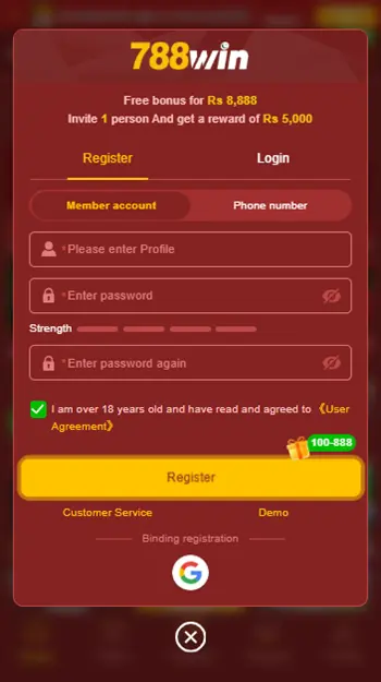 778Win Game REGISTER