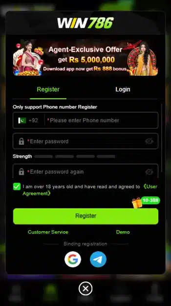 Win786 Game REGISTER