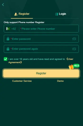 2Go Game Register