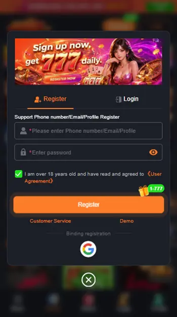 JK667 Game REGISTER