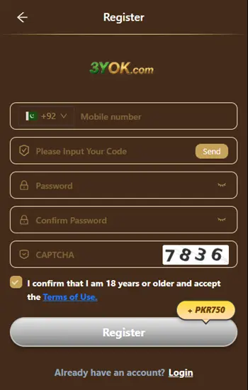 3Yok game REGISTER
