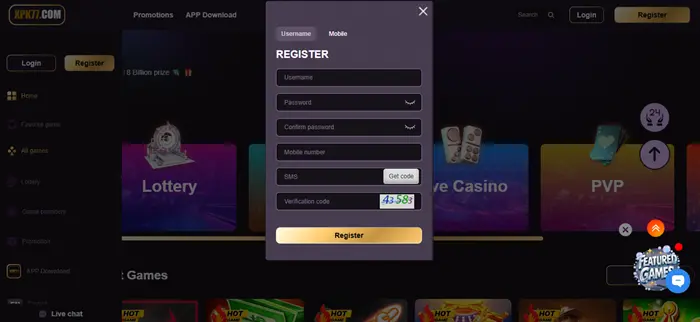 XPK77 Game REGISTER