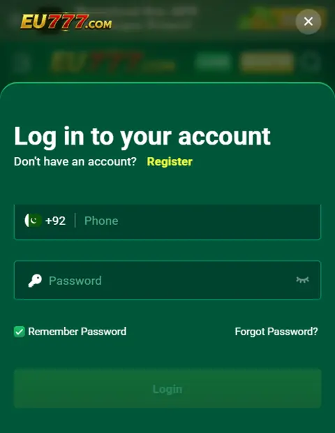 Eu777 Game LOGIN